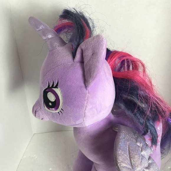 Build Bear Workshop TWILIGHT SPARKLE Purple Unicorn Pegasus My Little Pony Plush - Picture 11 of 12